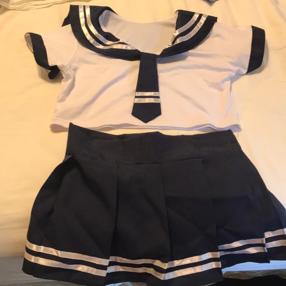 Kawaii sailor cosplay lingerie set
